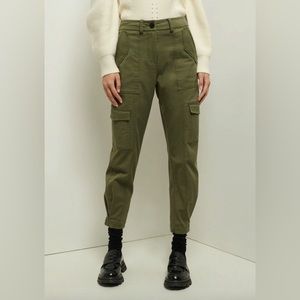 Derek Lam 10 Crosby cargo pants in khaki, size US2 / XS